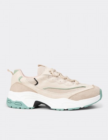 Women's Beige Sneakers