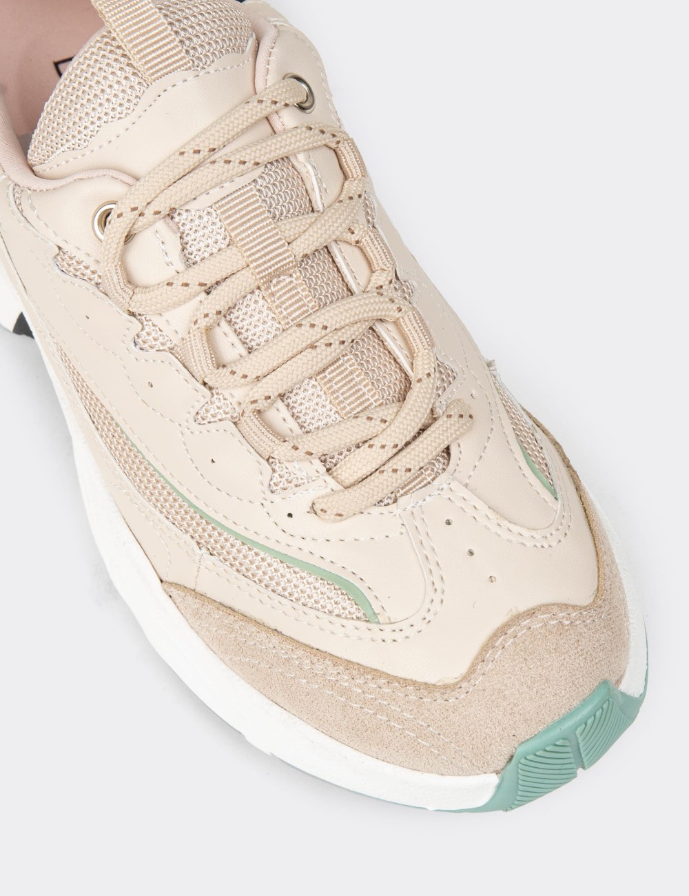 Women's Beige Sneakers - 34120ZBEJC01