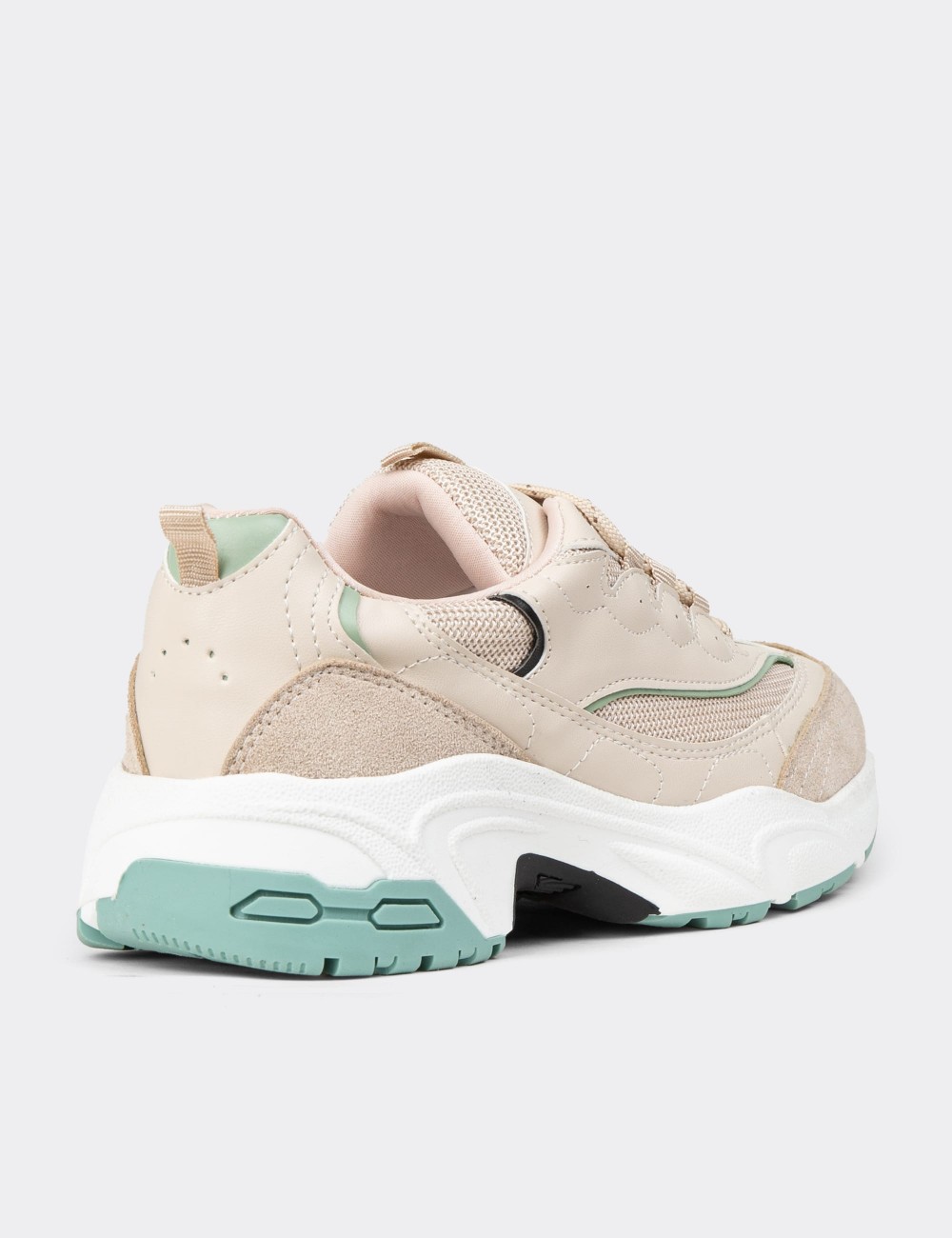 Women's Beige Sneakers - 34120ZBEJC01
