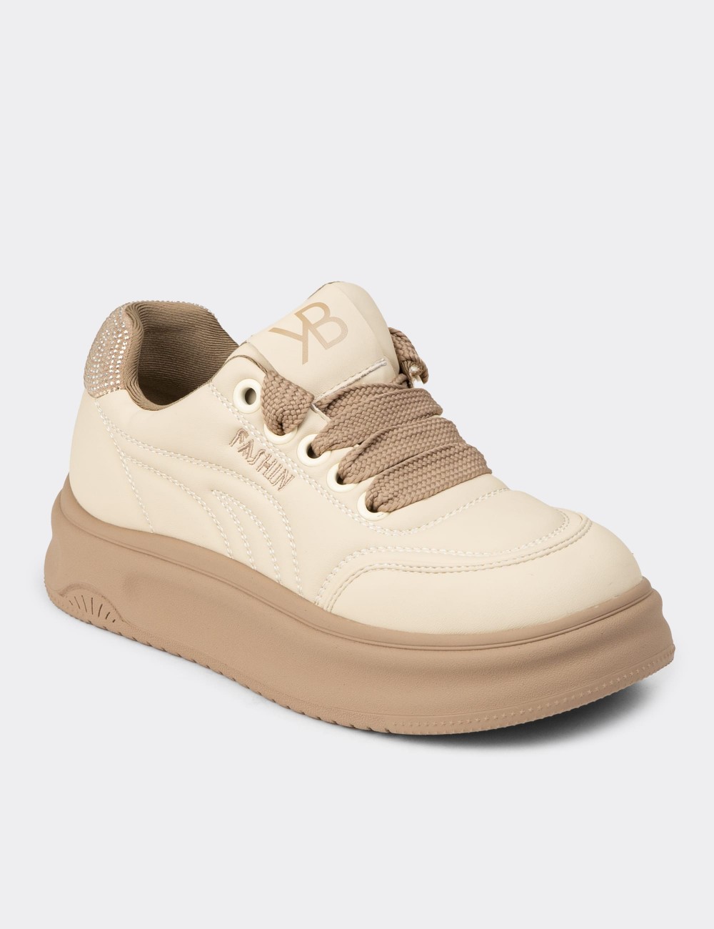 Women's Beige Sneakers - K1036ZBEJC01