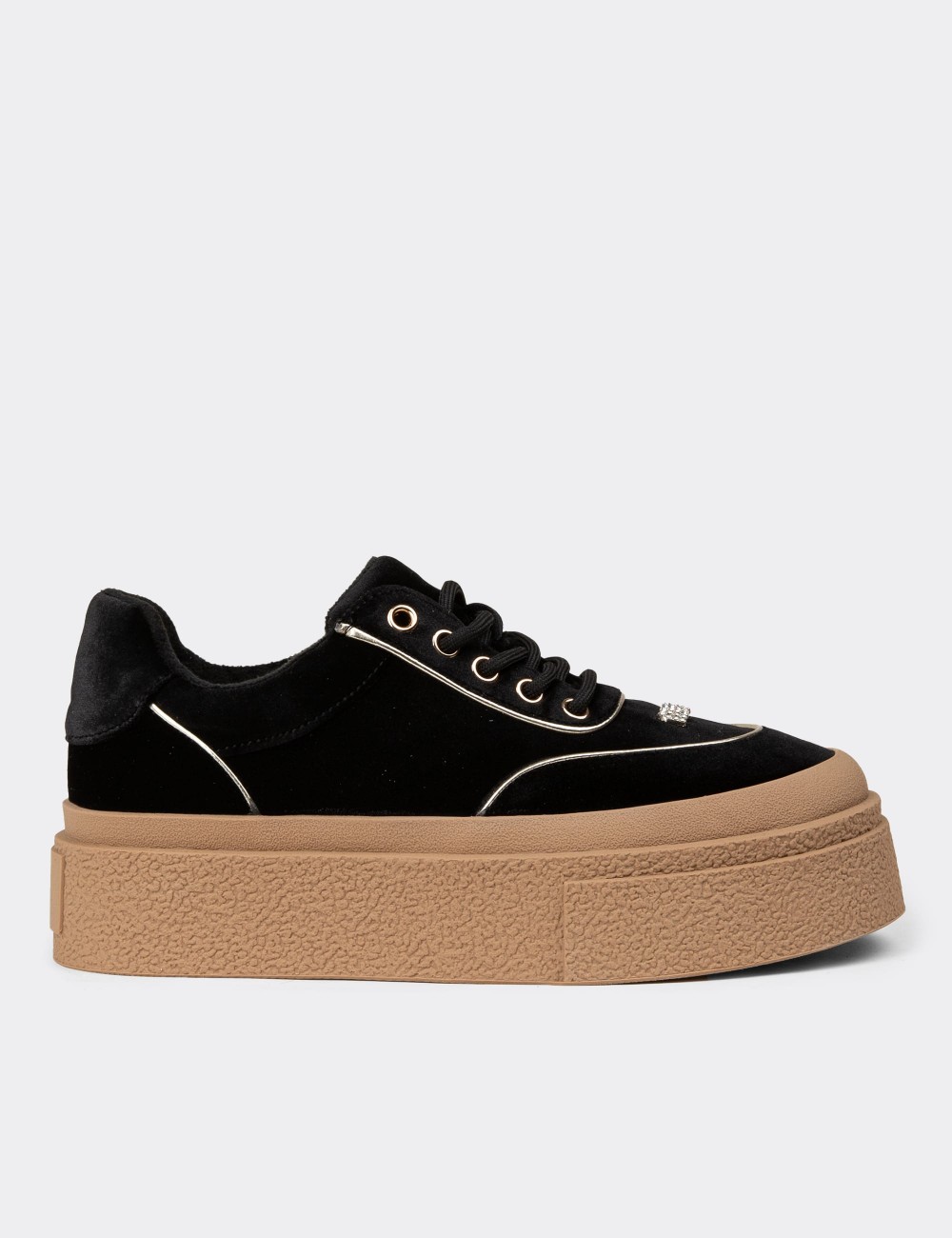 Women's Black Sneakers - 25330ZSYHC01