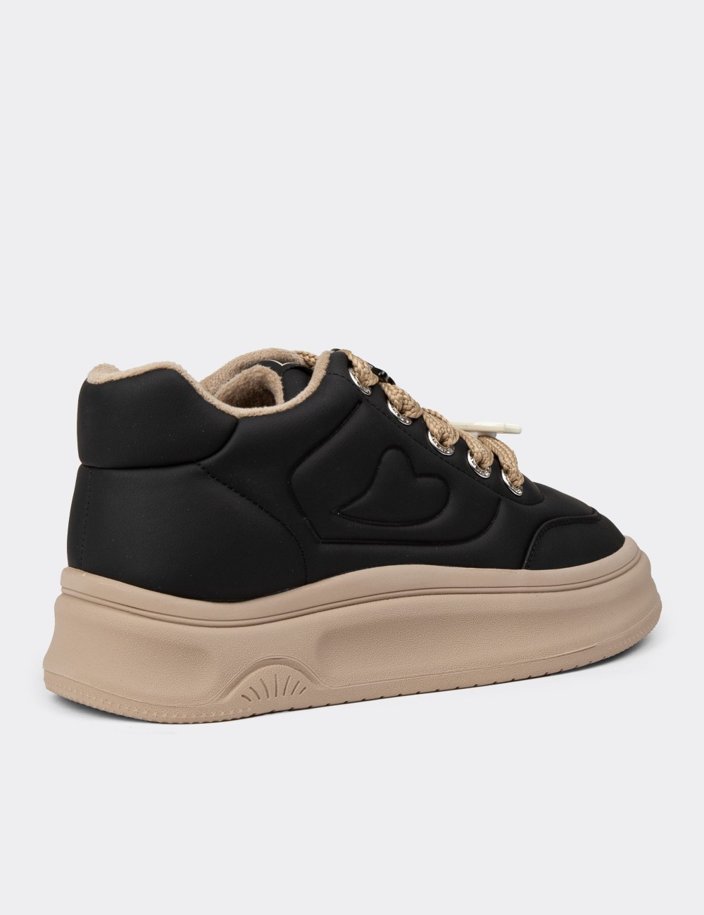 Women's Black Sneakers - 25421ZSYHC01