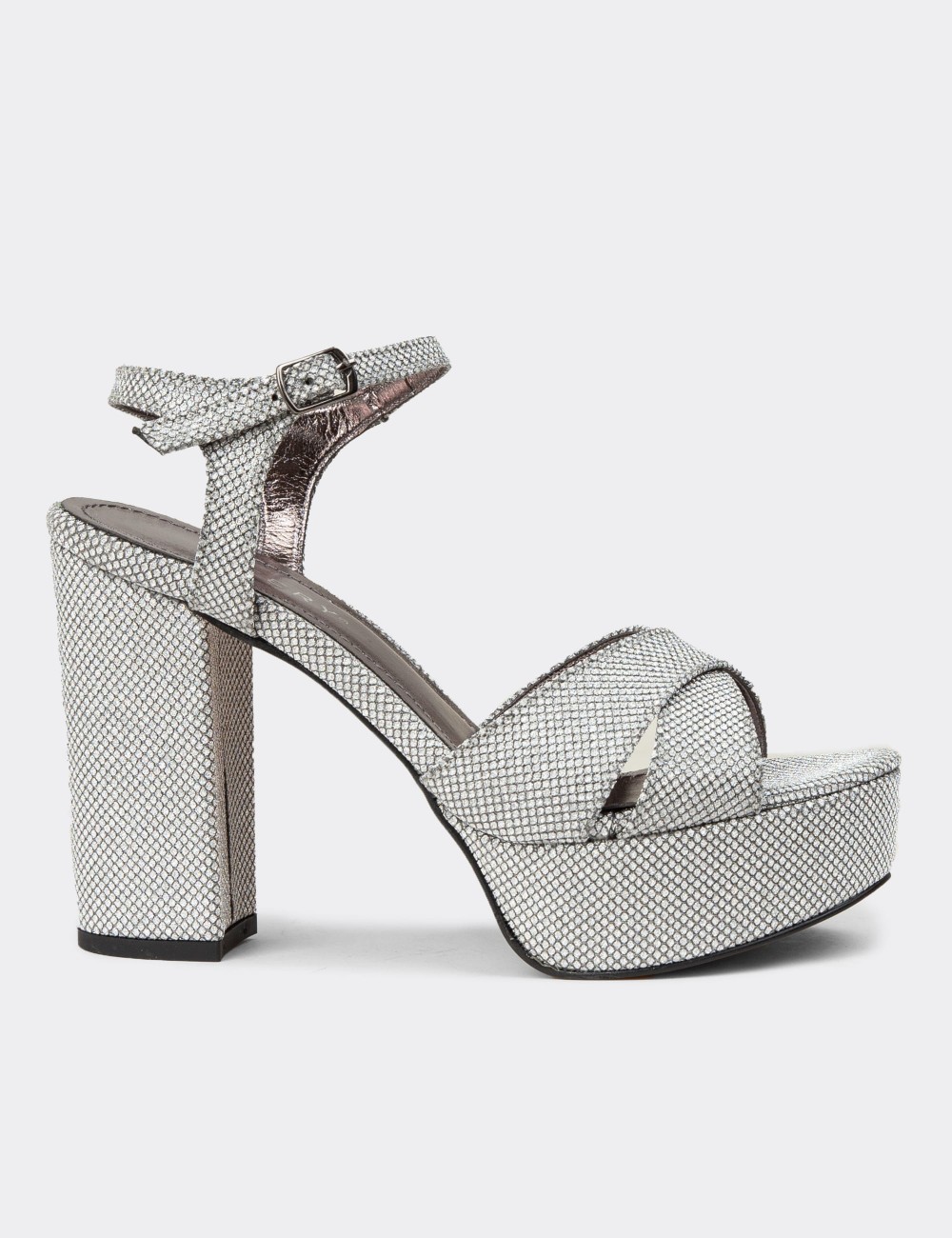 Women's Silver High Heels - K3026ZGMSM01