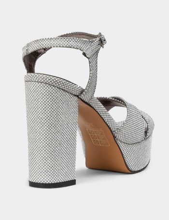 Women's Silver High Heels