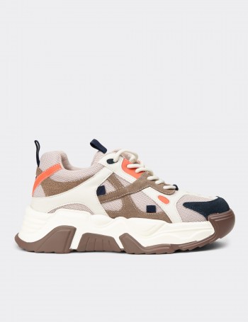 Women's Beige Sneakers