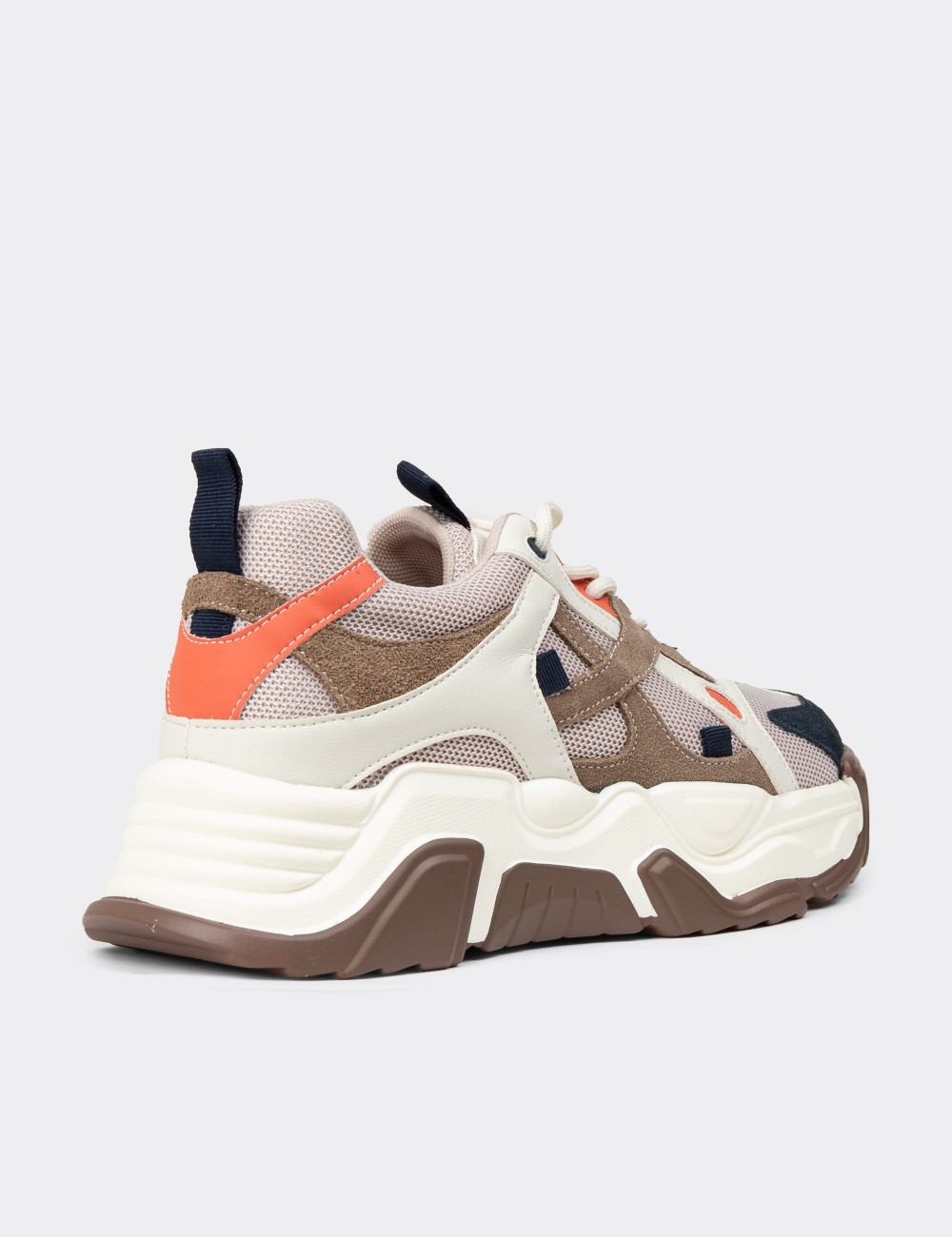 Women's Beige Sneakers - 25371ZBEJC01