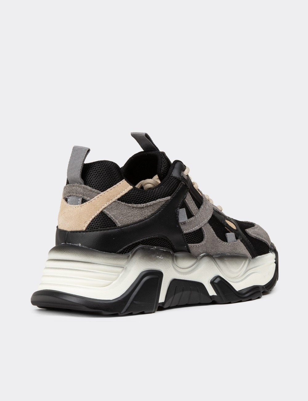 Women's Black Sneakers - 25371ZSYHC01