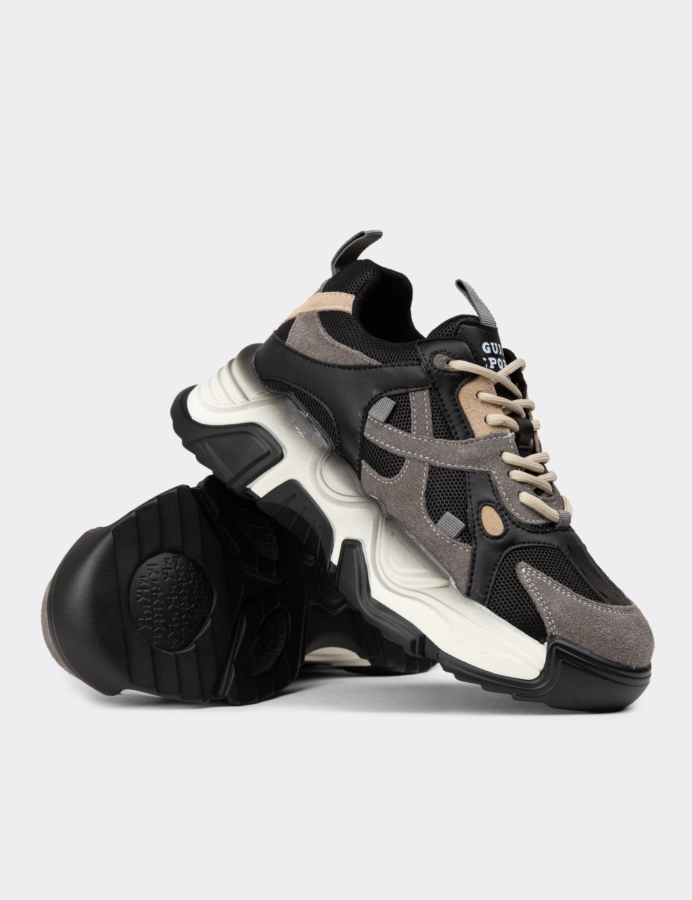 Women's Black Sneakers - 25371ZSYHC01