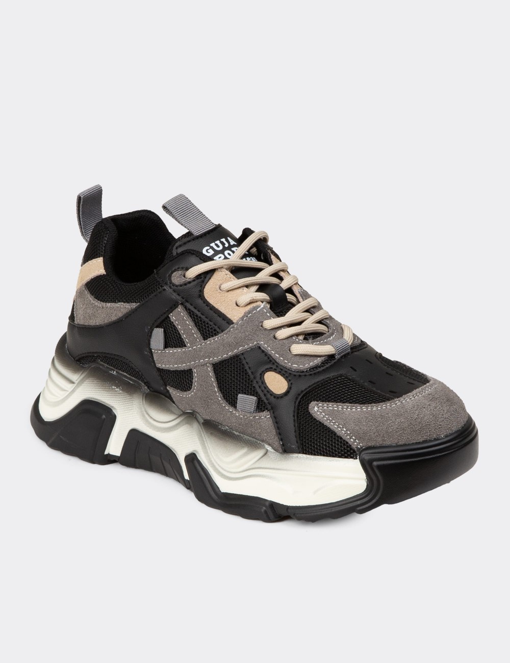 Women's Black Sneakers - 25371ZSYHC01