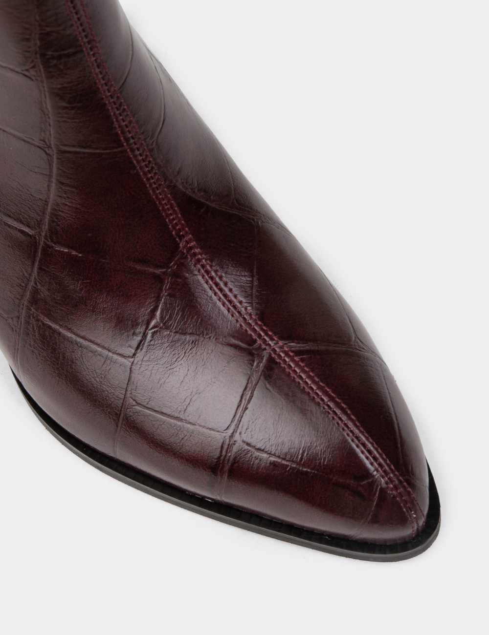 Women's Burgundy Boots - K0945ZBRDC01