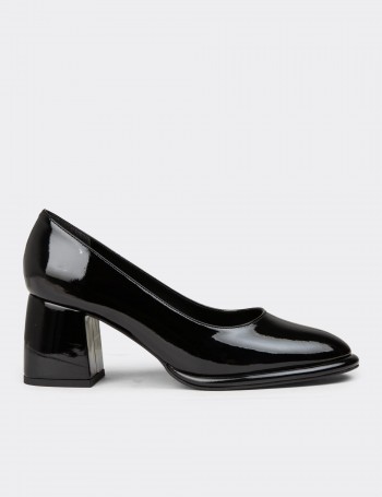 Women's Black Patent High Heels