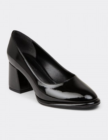 Women's Black Patent High Heels