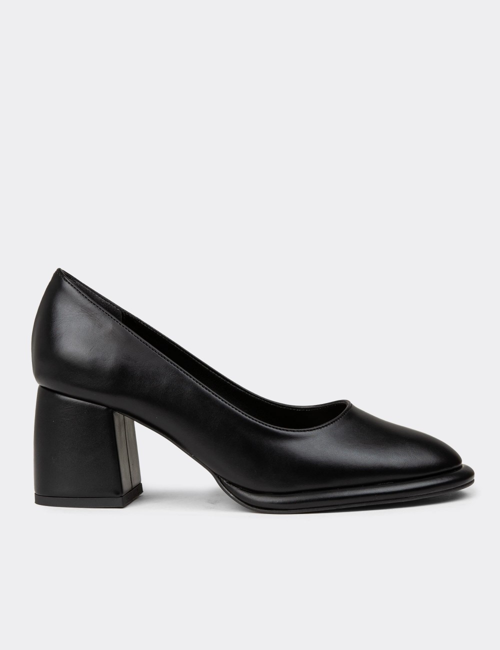 Women's Black Heels - K0103ZSYHC01