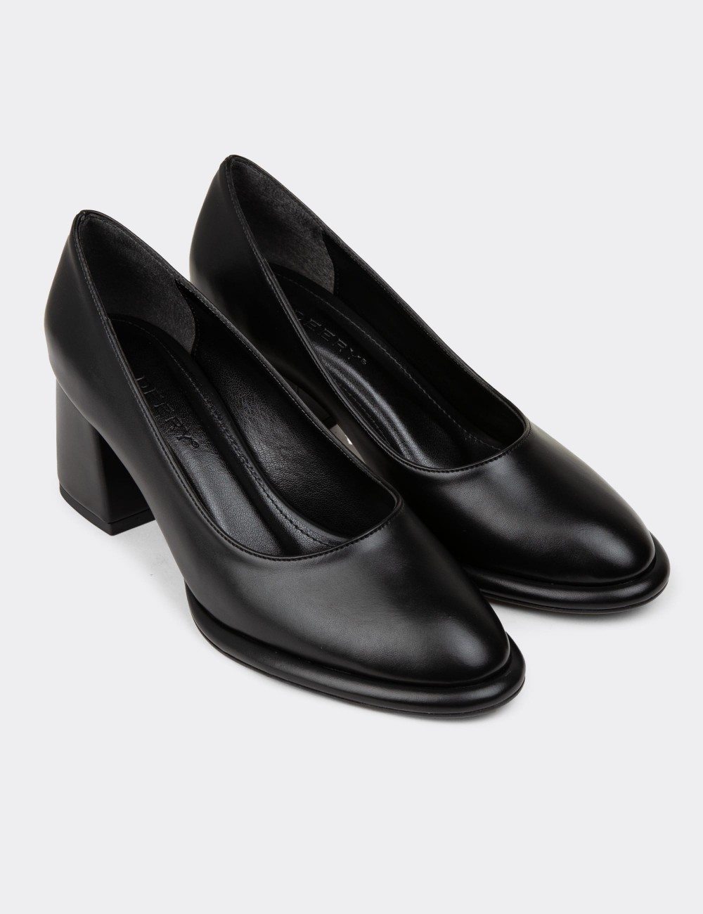 Women's Black Heels - K0103ZSYHC01