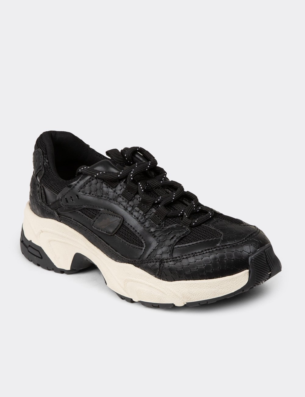 Women's Black Sneakers - 34142ZSYHC01
