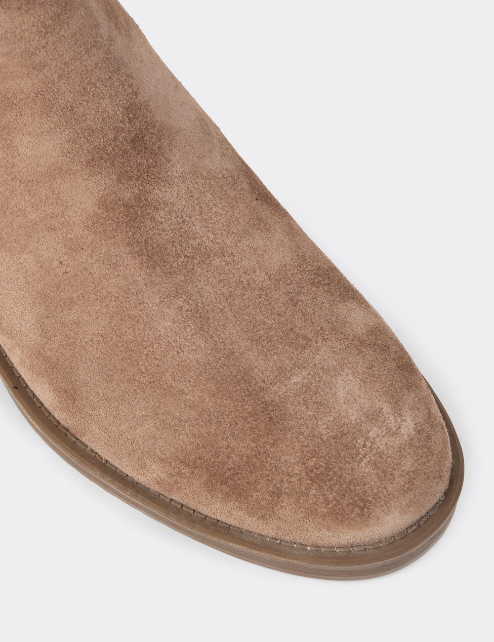Women's Sandstone Suede Leather Booties - Z1584ZVZNC03