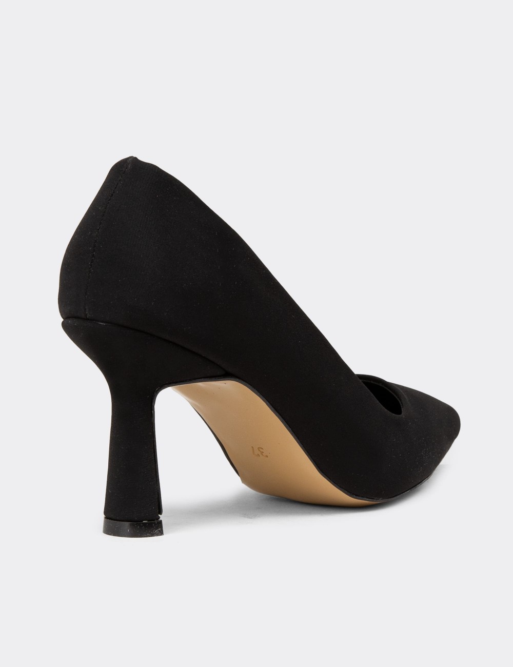 Women's Black Stiletto Heels - K0200ZSYHC03