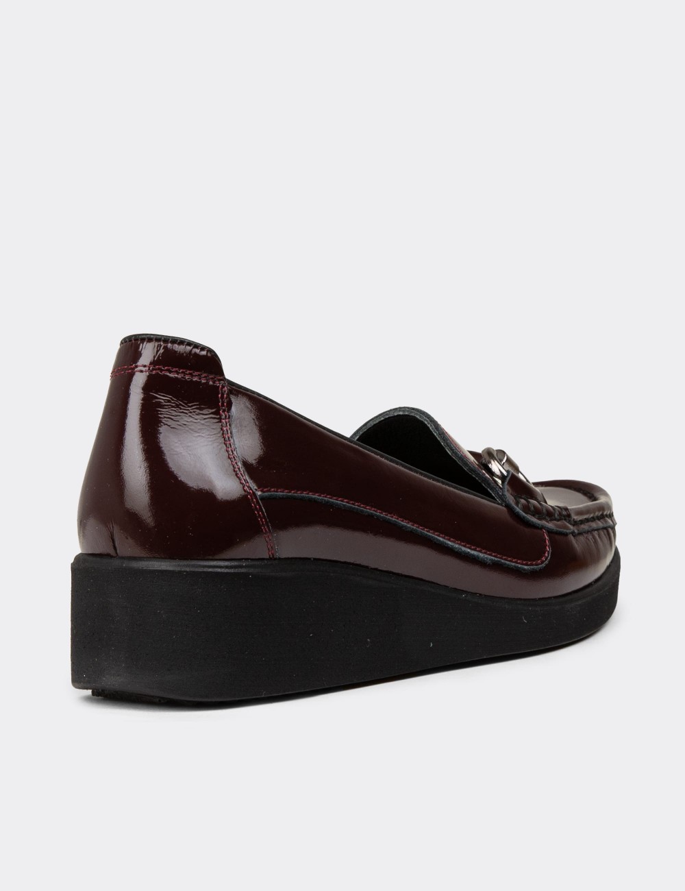 Men's Burgundy Leather Footwear - DL750ZBRDC01
