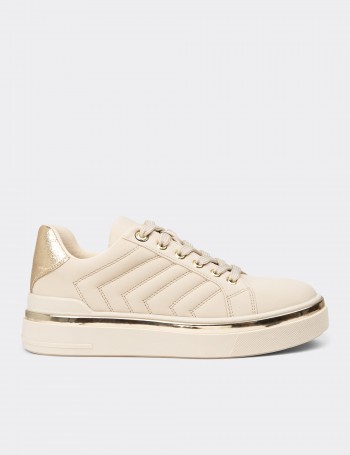Women's Beige Sneakers