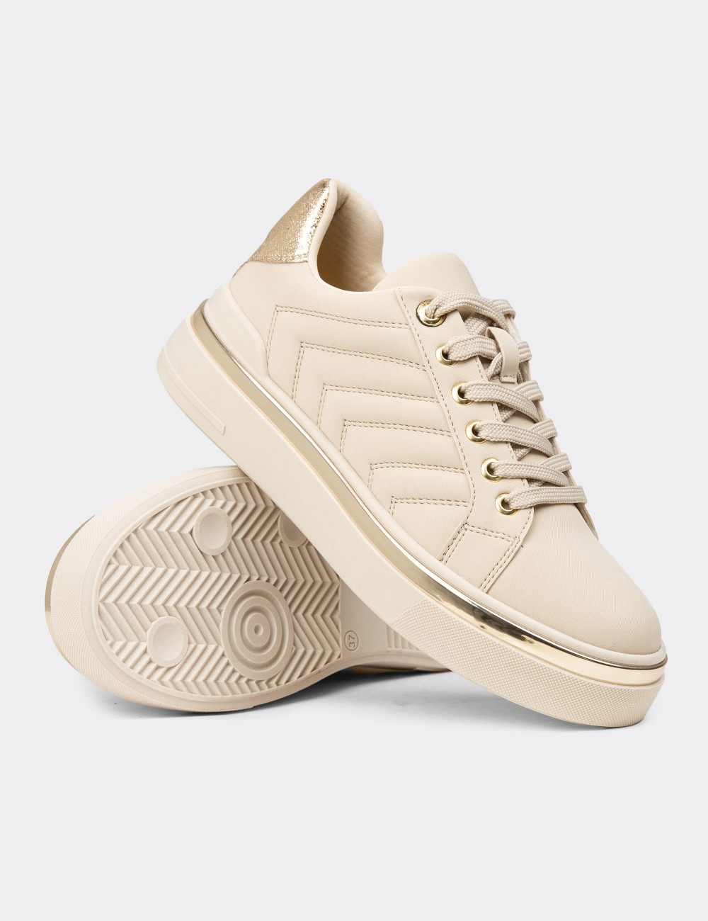 Women's Beige Sneakers - K2200ZBEJC01