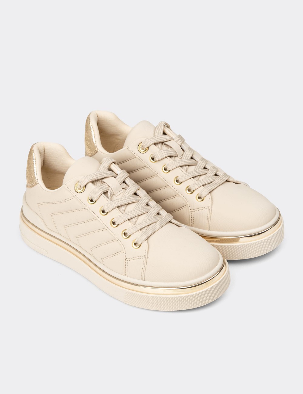 Women's Beige Sneakers - K2200ZBEJC01