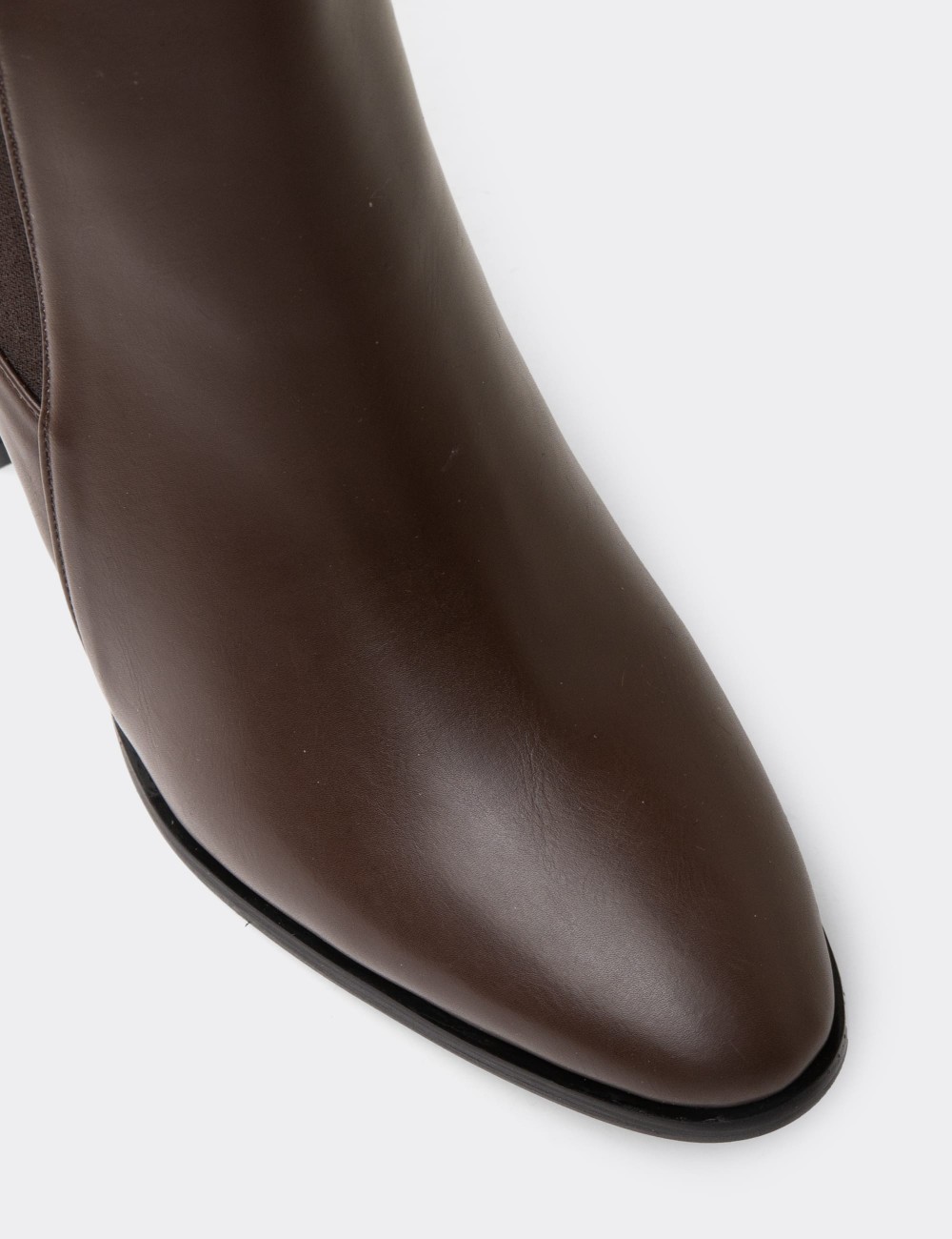 Women's Brown Chelsea Boots - H1501ZKHVC01