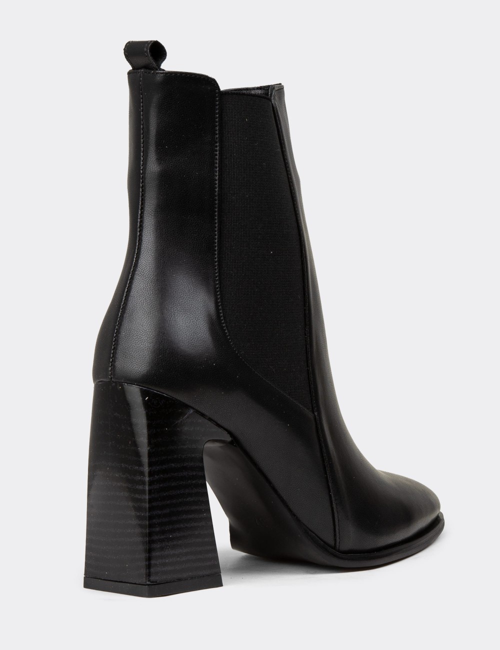 Women's Chelsea Black Boots - H1501ZSYHC01