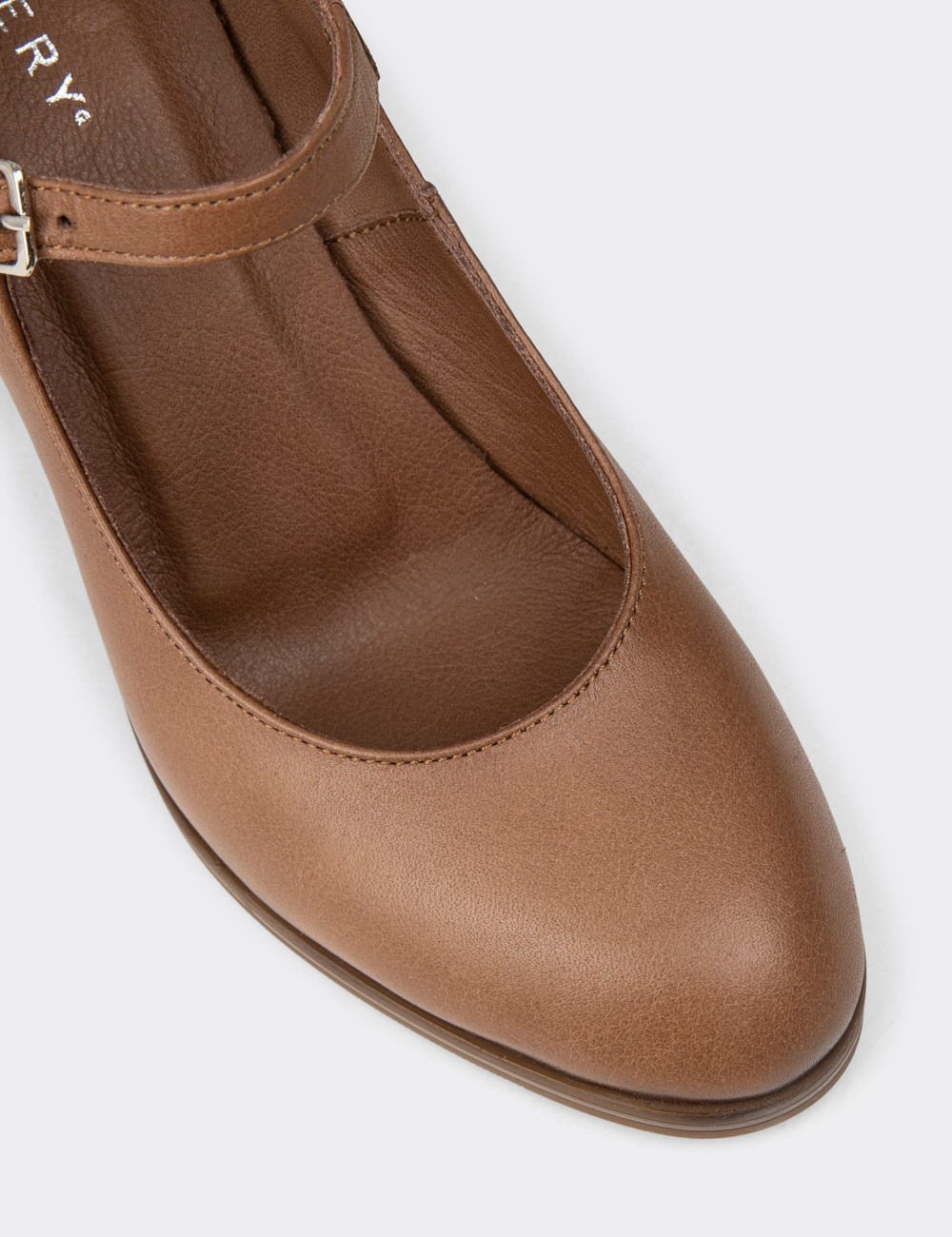 Women's Sandstone Leather Mary Jane Footwear - A2146ZVZNC01