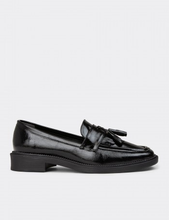 Women's Black Moccasins