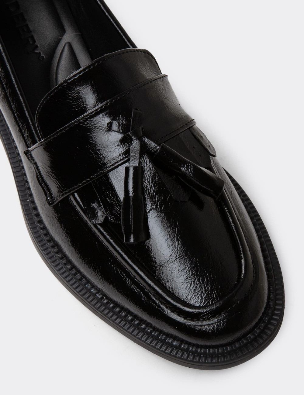Women's Black Moccasins - K0907ZSYHC03