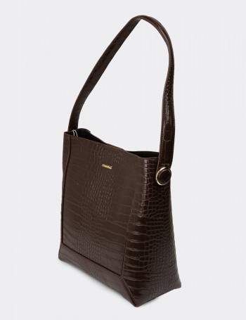Brown Shoulder Bag - K7424ZKHVY01