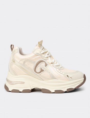 Women's Beige Sneakers