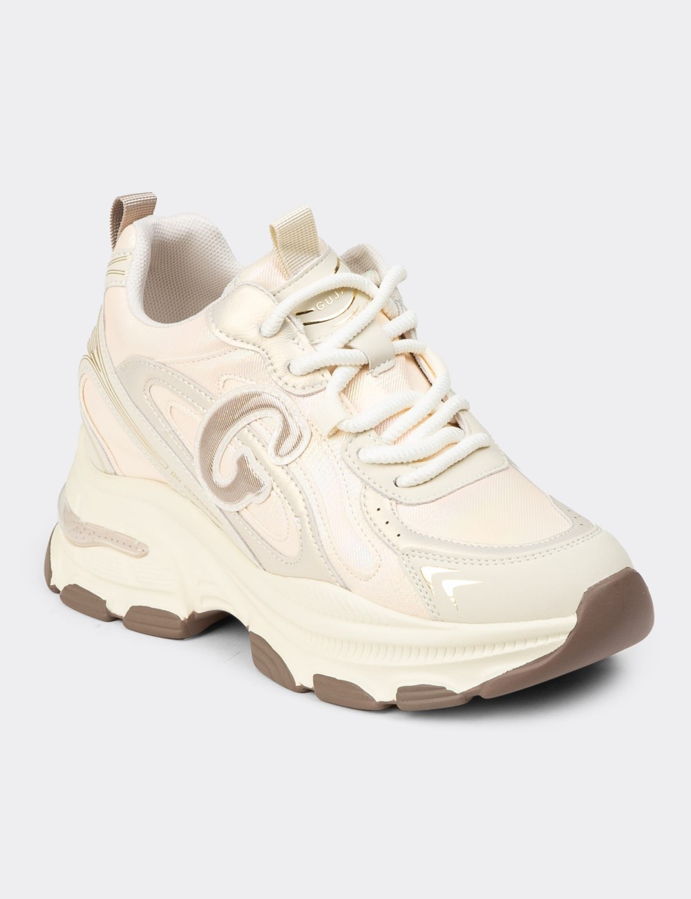 Women's Beige Sneakers - 25450ZBEJC01