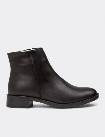 Women's Black Leather Boots
