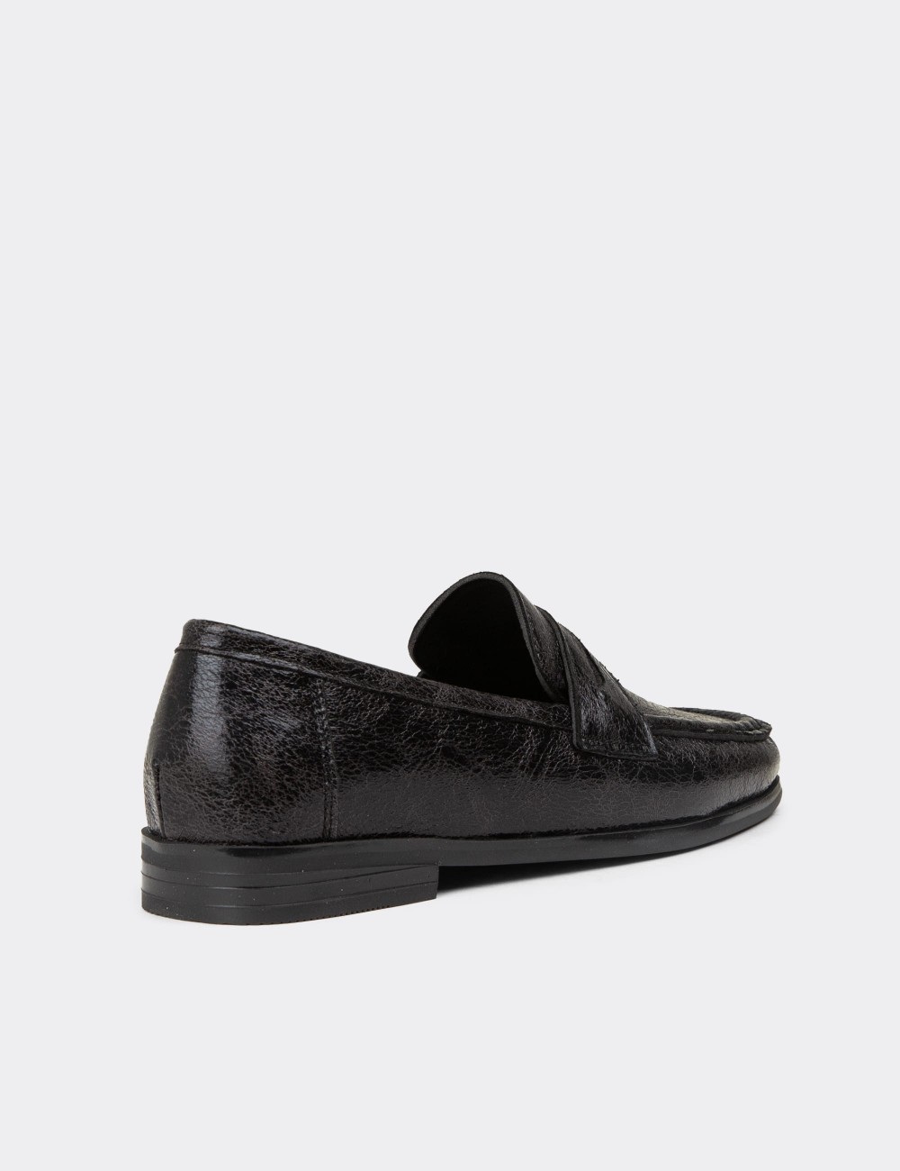 Women's Black Loafers - K0010ZSYHC01
