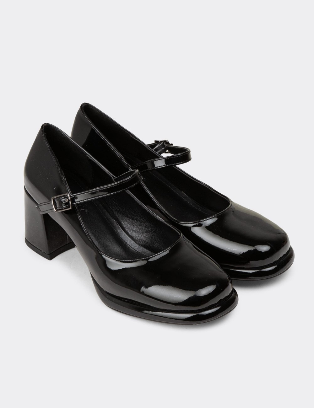 Female Black Patent Mary Jane Shoes - K0100ZSYHM01