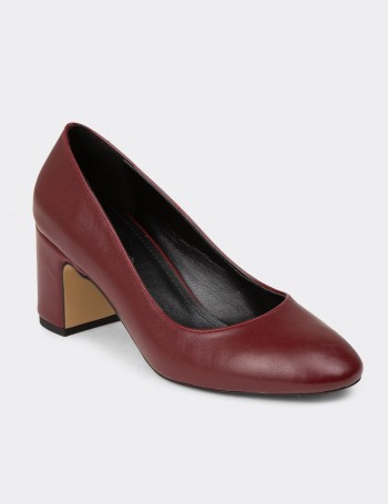 Women's Burgundy Heels