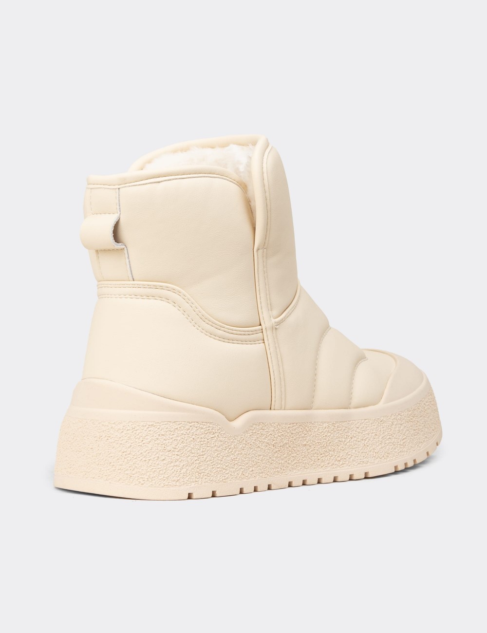 Women's Beige Boots - E8052ZBEJC01