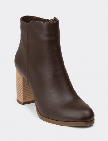 Women's Brown Leather Boots