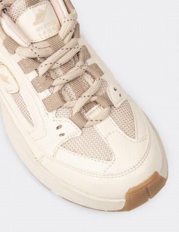 Women's Beige Sneakers