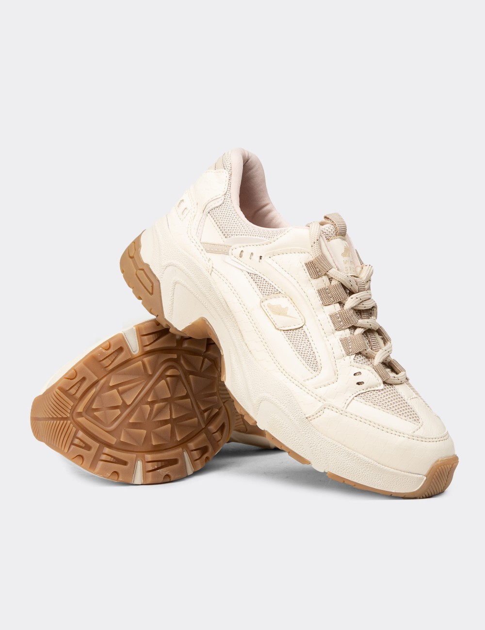 Women's Beige Sneakers - 34142ZBEJC01
