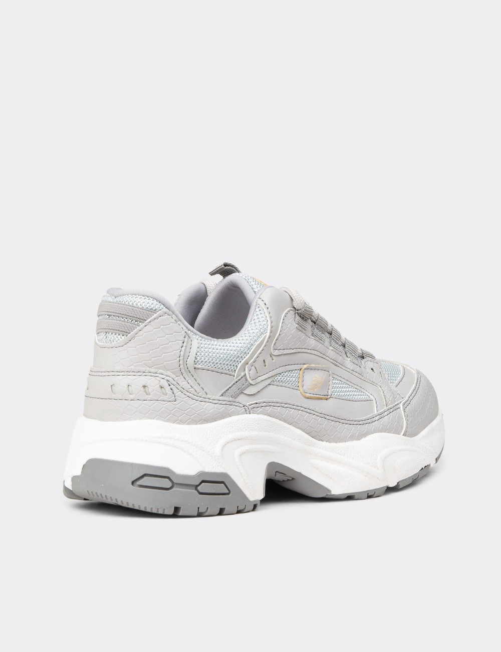 Women's Gray Sneakers - 34142ZGRIC01
