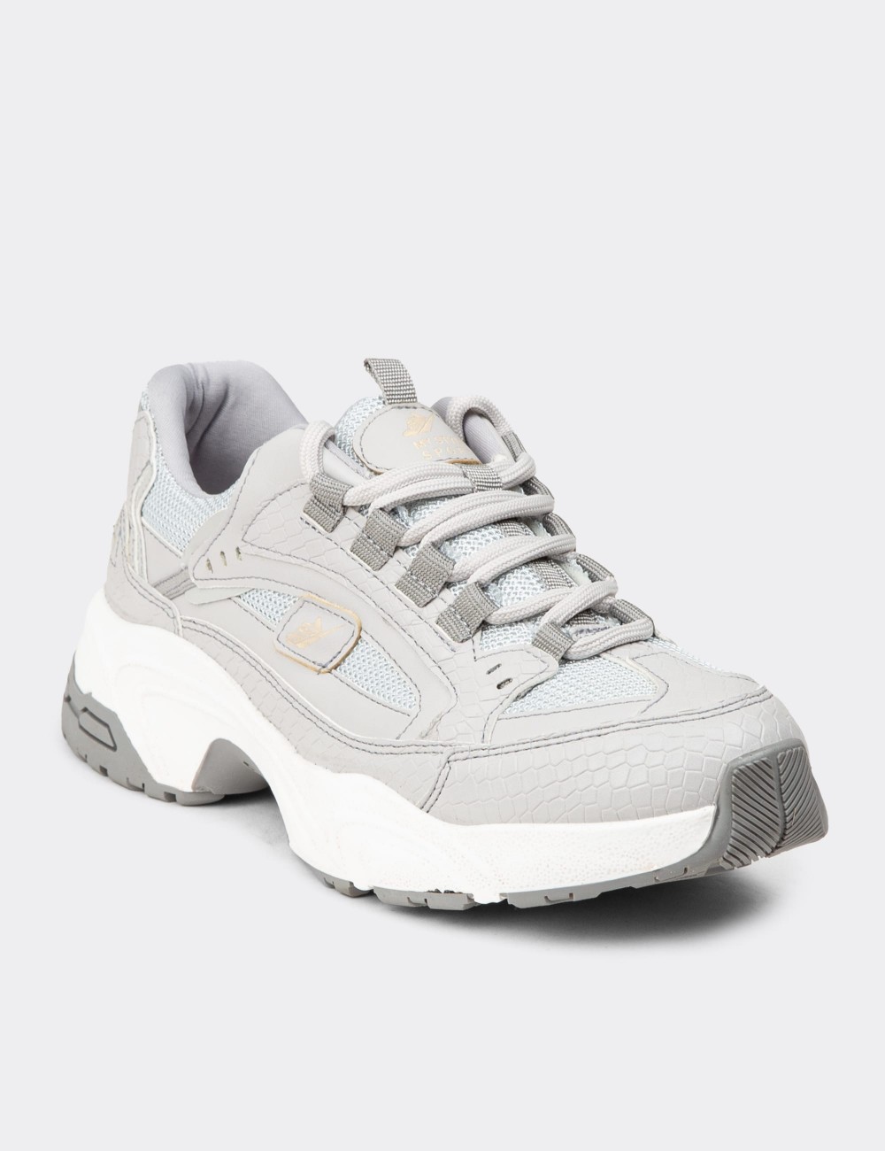 Women's Gray Sneakers - 34142ZGRIC01