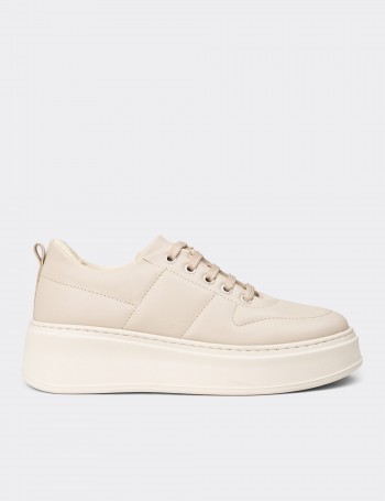 Women's Beige Sneakers