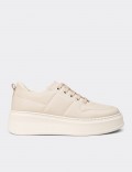 Women's Beige Sneakers
