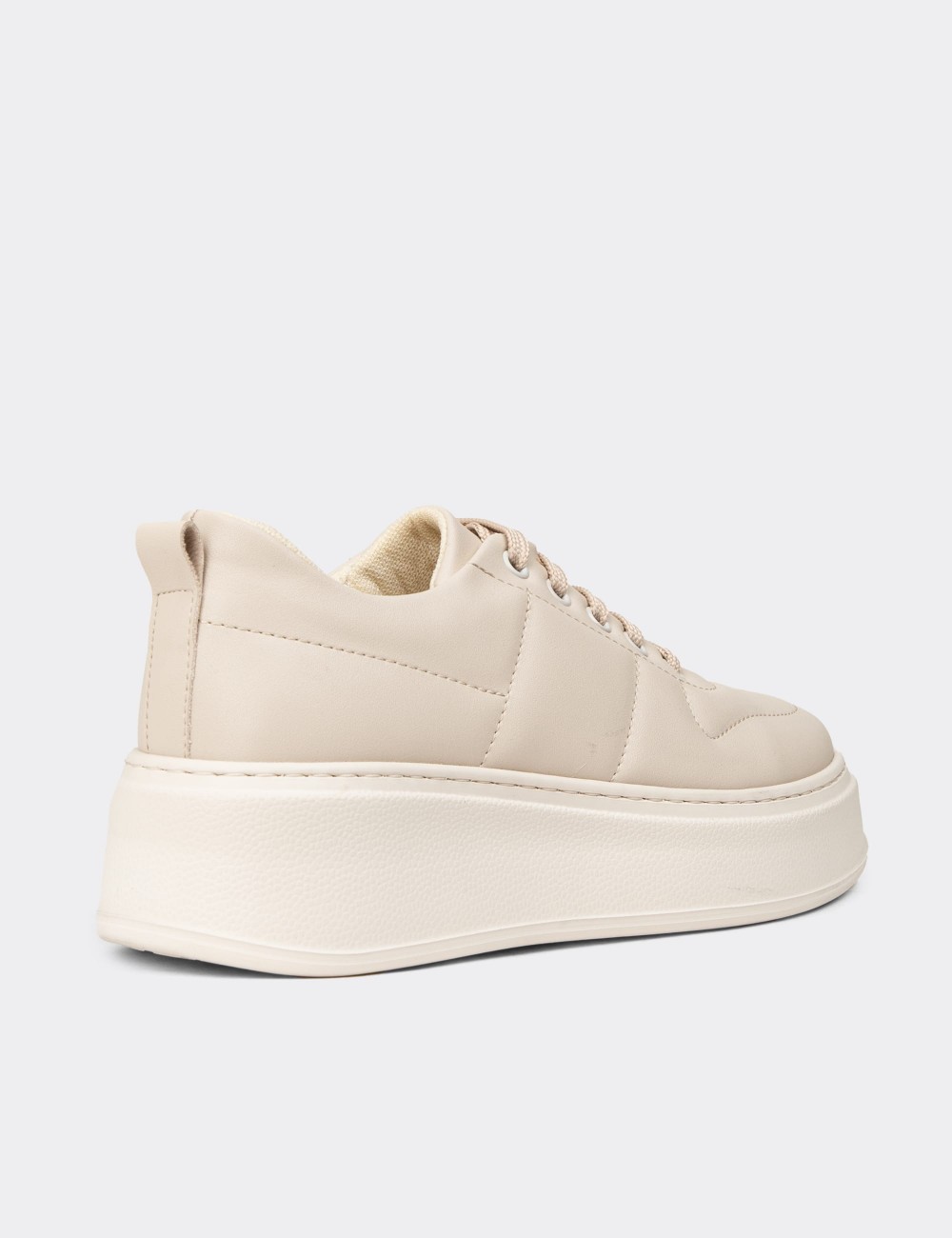 Women's Beige Sneakers - CE483ZBEJC01