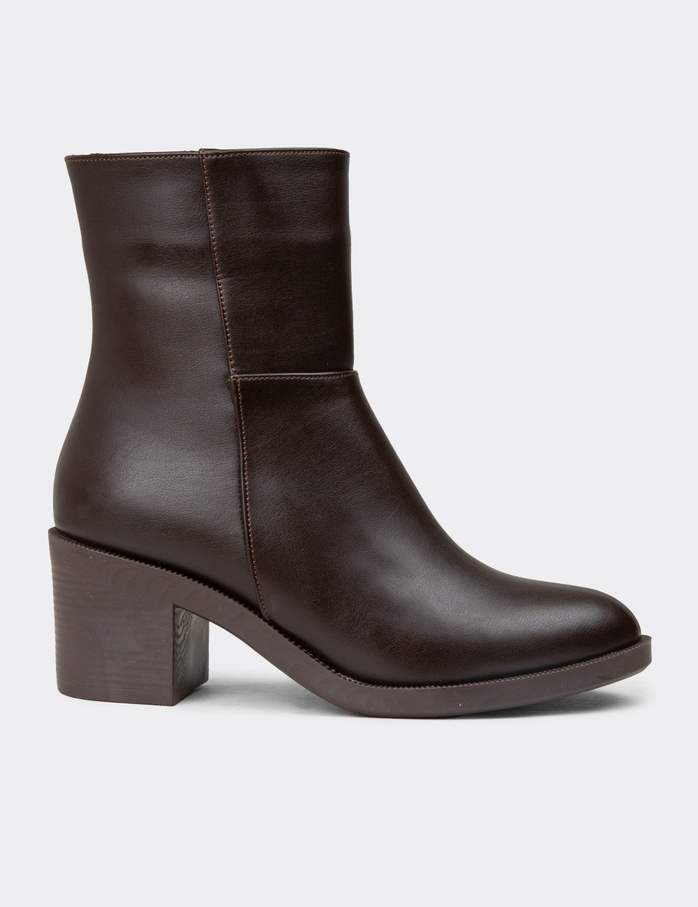 Women's Brown Boots - K0761ZKHVC01