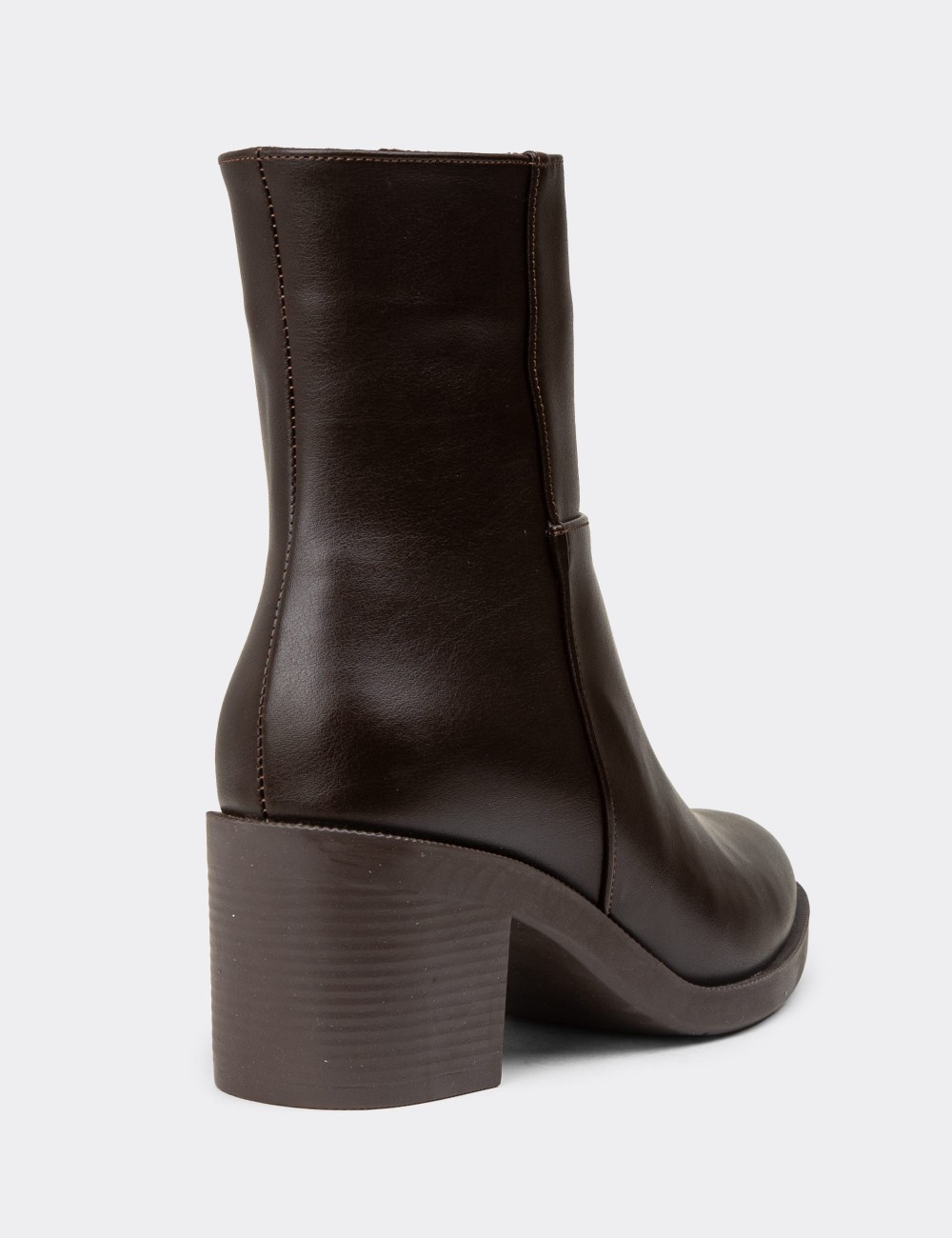 Women's Brown Boots - K0761ZKHVC01