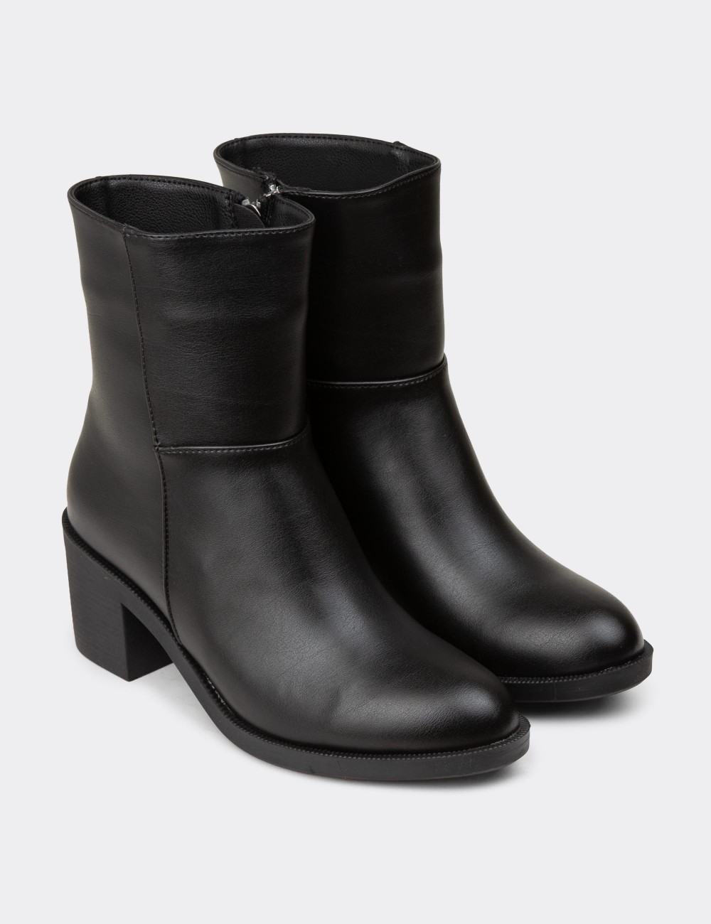 Women's Black Boots - K0761ZSYHC01