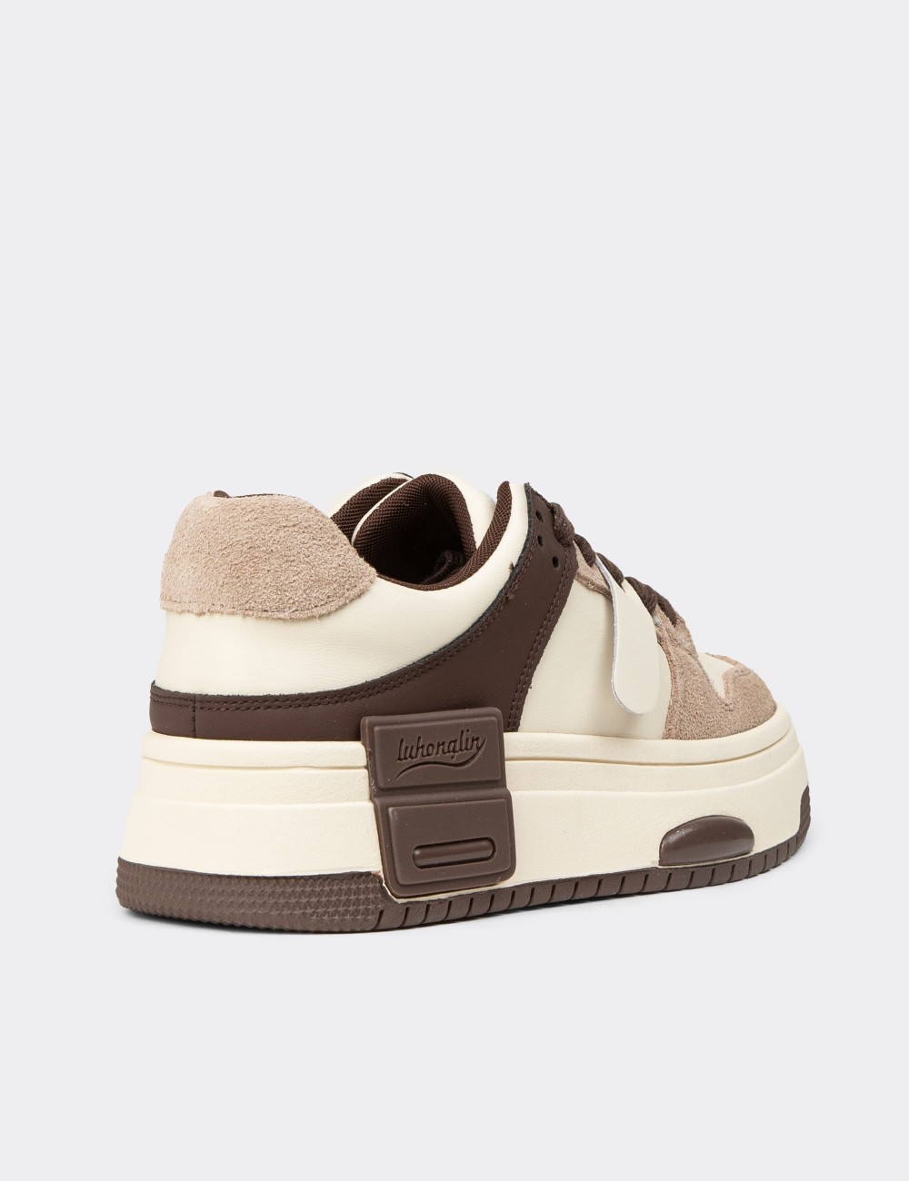Women's Brown Sneakers - 25358ZKHVC01